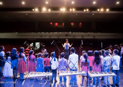 Ann Perreau's students performing in ensemble