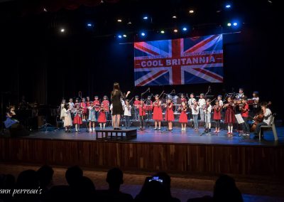 Young musicians performing together